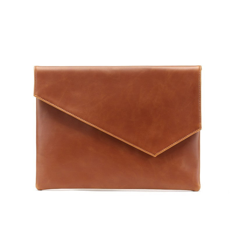 Leather Upgraded Men's Style Business Casual Fashion Hand-held Envelope File Bag