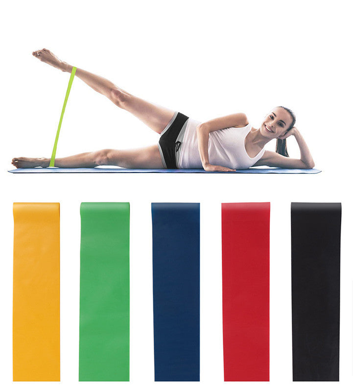 5 Level Resistance Rubber Bands Yoga Training Elastic Bands