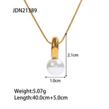 French Vintage Style Women's Pendant Neck Accessories Stainless Steel