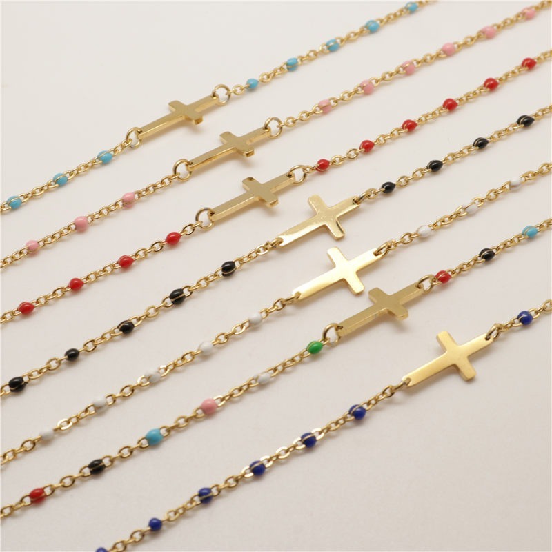 Fashion Cross Stainless Steel Bracelet