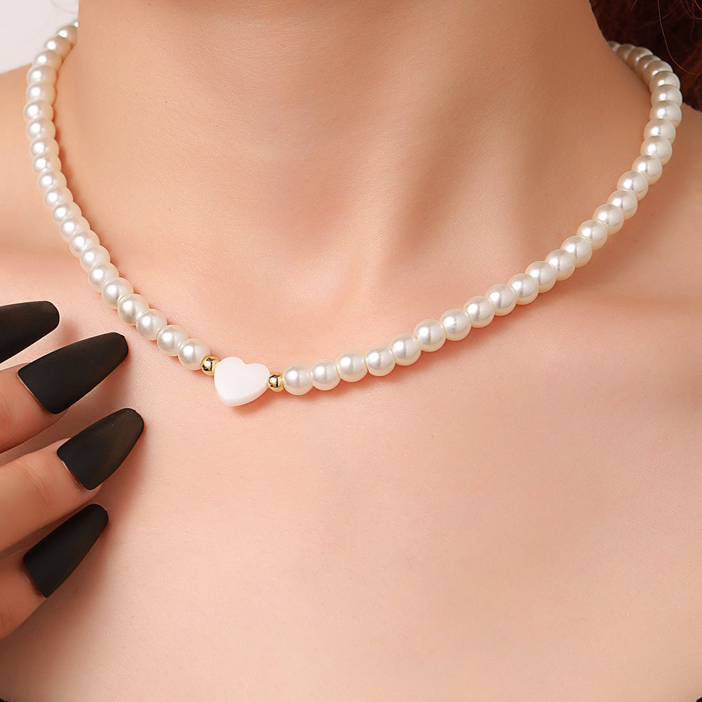 Fashion Simple French Vintage Pearl Necklace