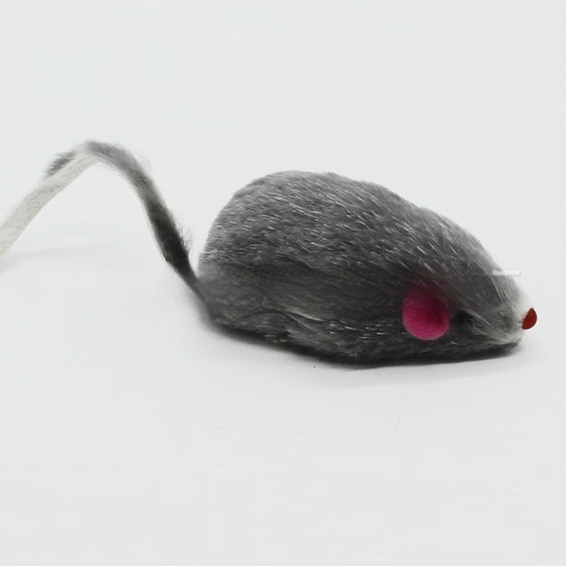 Cat Supplies 2-inch Rabbit Skin Mouse Self-Hi Toy