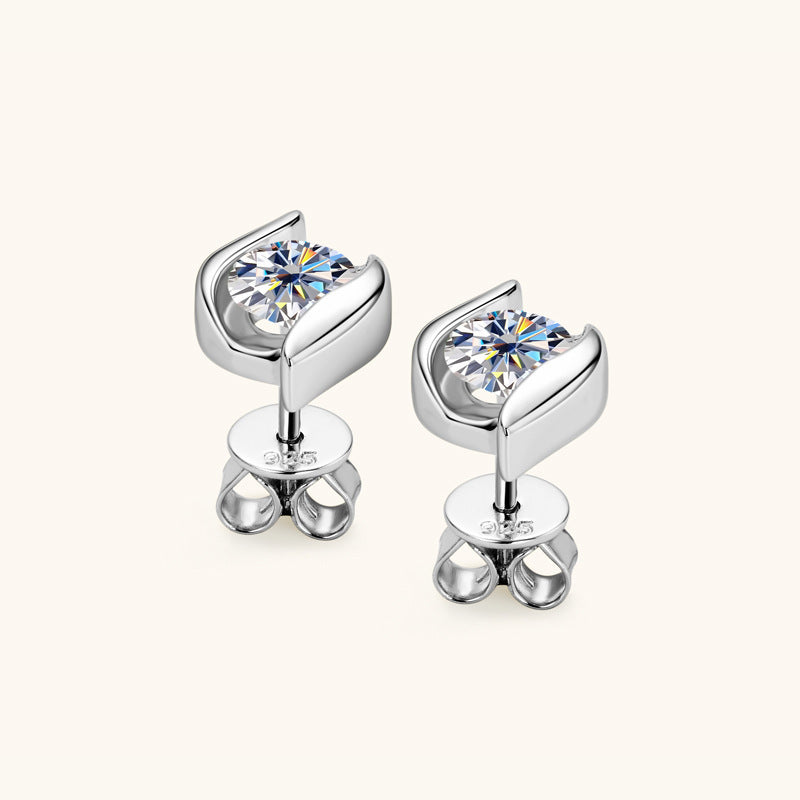 Affordable Luxury Fashion High-grade Moissanite Stud Earrings For Women