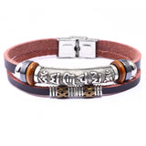 Chinese Style Six Words Mantra Men's Bracelet