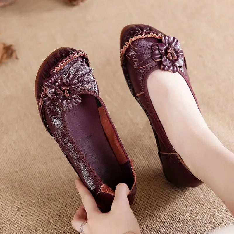 High quality handmade ladies genuine leather flats oxford shoes for women luxury brand loafers ladies moccasins