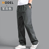 New Cargo Pants Men's Loose Straight Oversize Clothing Solid Grey Versatile Work Wear Black Joggers Cotton Casual Male Trousers