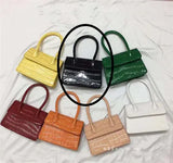 Mini Small Square bag Fashion New Quality PU Leather Women's Handbag Crocodile pattern Chain Shoulder Messenger Bags