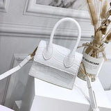 Mini Small Square bag Fashion New Quality PU Leather Women's Handbag Crocodile pattern Chain Shoulder Messenger Bags