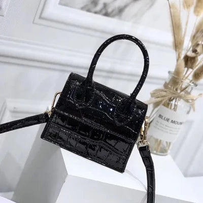 Mini Small Square bag Fashion New Quality PU Leather Women's Handbag Crocodile pattern Chain Shoulder Messenger Bags