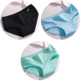 3Pcs/Set Candy Color Underwear Womens Comfortable High-quality Cotton Panties Mid-waist Breathable Underpanties Plus Size Briefs