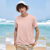 Semir Summer Cotton T-Shirts Men Simple O Neck Stretch Solid New Tops Clothing Casual Tshirt Man Streetwear Cool Tee Shirts