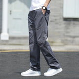 New Cargo Pants Men's Loose Straight Oversize Clothing Solid Grey Versatile Work Wear Black Joggers Cotton Casual Male Trousers