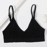 Seamless Tube Tops Bras For Women U-shaped Back Sexy Lingerie Female Bralette Adjust Strap Bandeau Bra Ribbed Sports Underwear