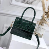 Mini Small Square bag Fashion New Quality PU Leather Women's Handbag Crocodile pattern Chain Shoulder Messenger Bags