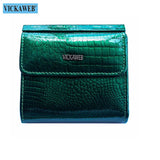 VICKAWEB Mini Wallet Women Genuine Leather Wallets Fashion Alligator Hasp Short Wallet Female Small Woman Wallets And Purses 209