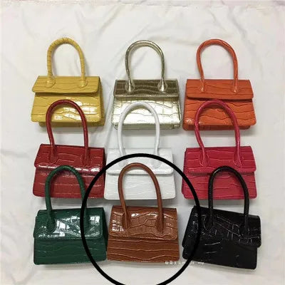 Mini Small Square bag Fashion New Quality PU Leather Women's Handbag Crocodile pattern Chain Shoulder Messenger Bags