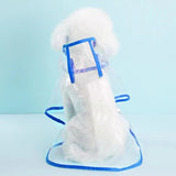 Transparent Dog Raincoat Pet Clothes Large Medium Size