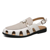 Breathable Men's Retro Low Heel Sandals