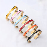 Fashion Colorful Electroplated Stainless Steel Bracelet