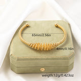 Stainless Steel Fashion Woven Open-ended Bracelet