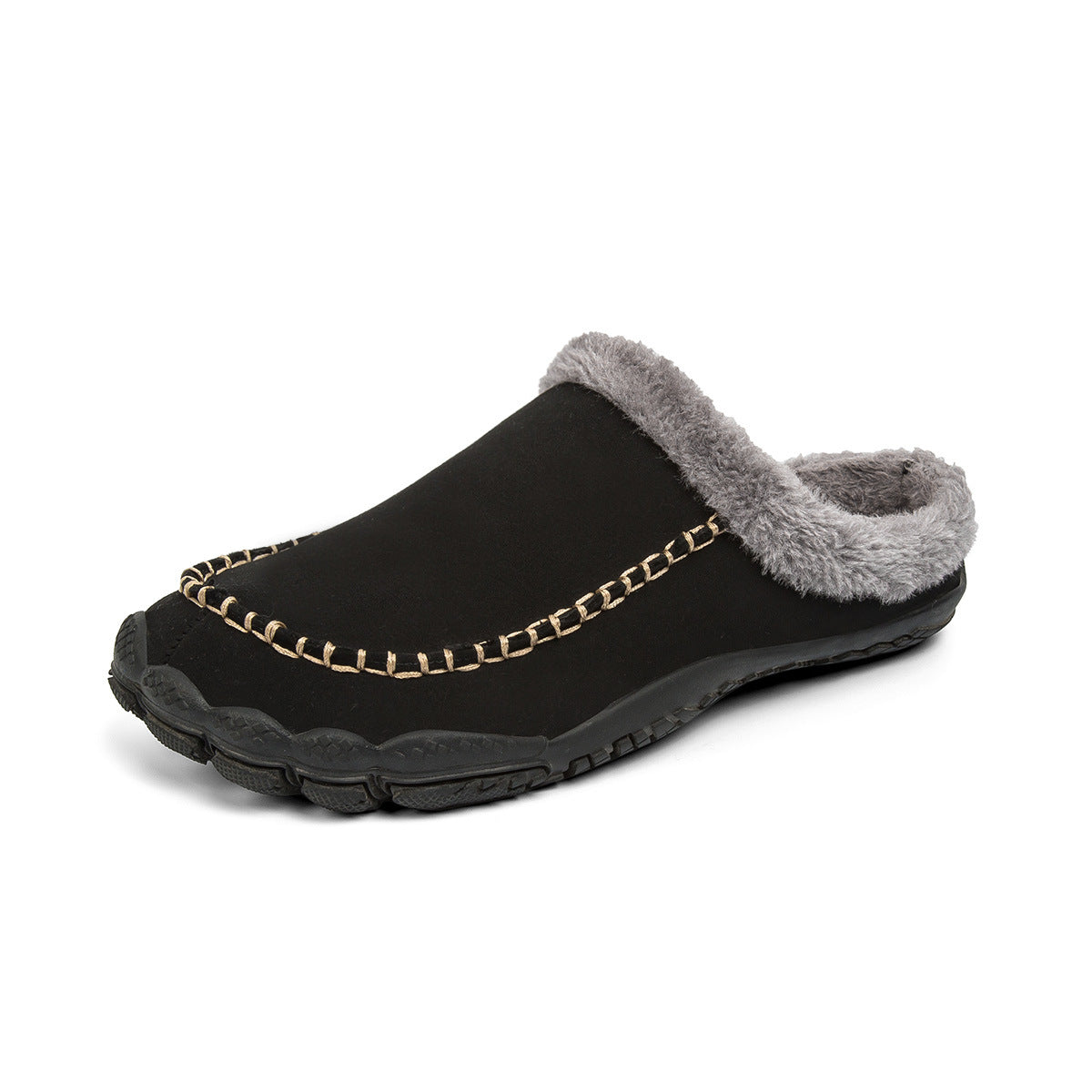 Winter Indoor Five-finger Flat Heel Warm Shoes