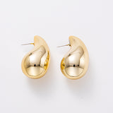 Large Water Drop Plating Acrylic Earrings Simple Personality