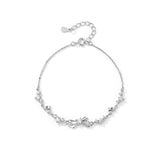 S925 Sterling Silver Bow Bracelet For Girls Light Luxury Minority Exquisite And High-grade