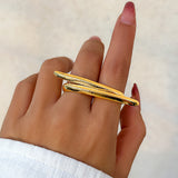 Exaggerating High Quality Glossy Butterfly Ring For Women