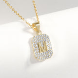 Women's Fashion Simple Sterling Silver Letter Necklace