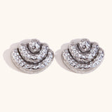 Women's Fashion Three-layer Signal Scallop Earrings