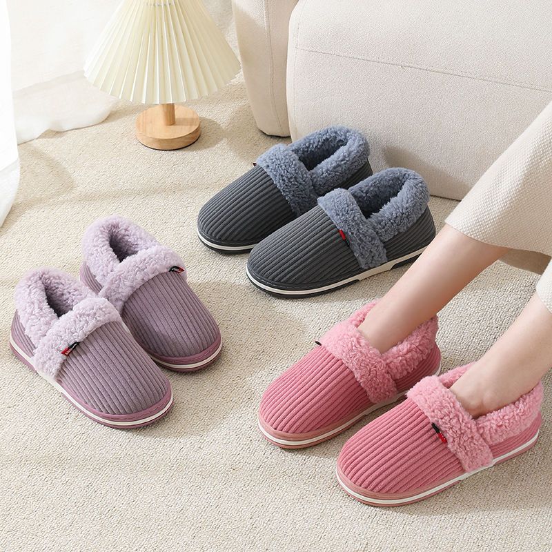 Heat Patches Heel Cotton Slippers Men's