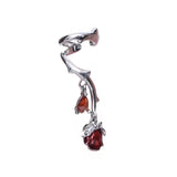 Thorn Rose Earrings For Women Without Pierced Ears