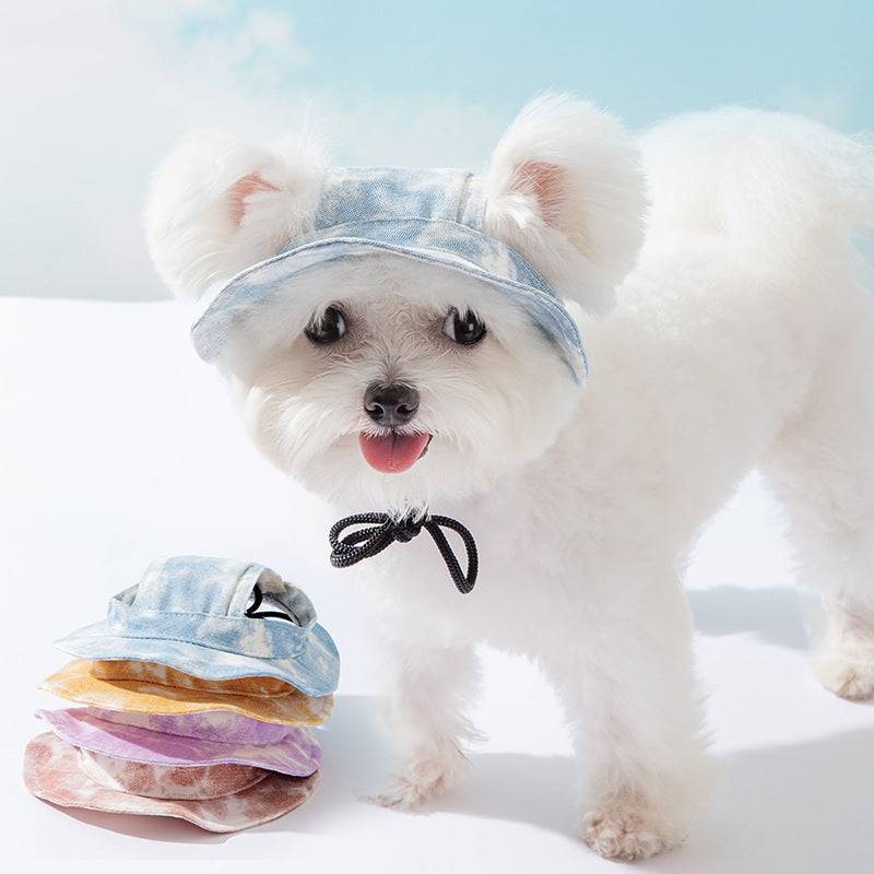 Pet Hat Cute Leaking Ears Anti-fall Off