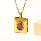 Women's Fashionable All-match Inlaid Color Zircon Necklace