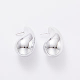 Large Water Drop Plating Acrylic Earrings Simple Personality