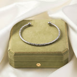 Stainless Steel Fashion Woven Open-ended Bracelet