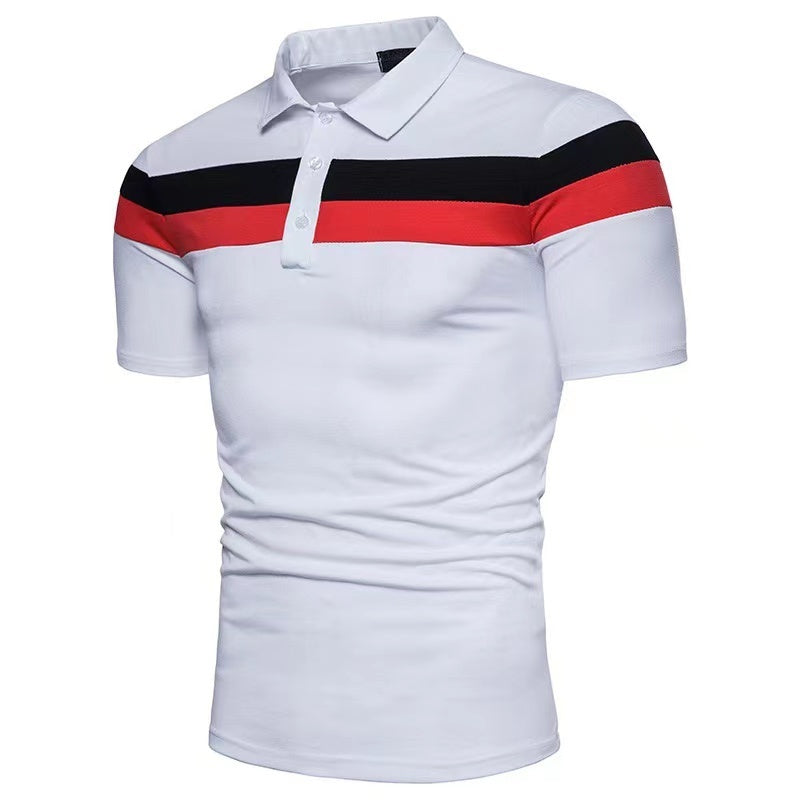 Men's Light Business Polyester Regular Sleeve Polo Shirt