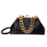 Gold Luxury Designer Woven Handbags Purse Thick Chain Dumpling Clutch Bag Fashion Crossbody Bag Shoulder Bags Women Wholesale