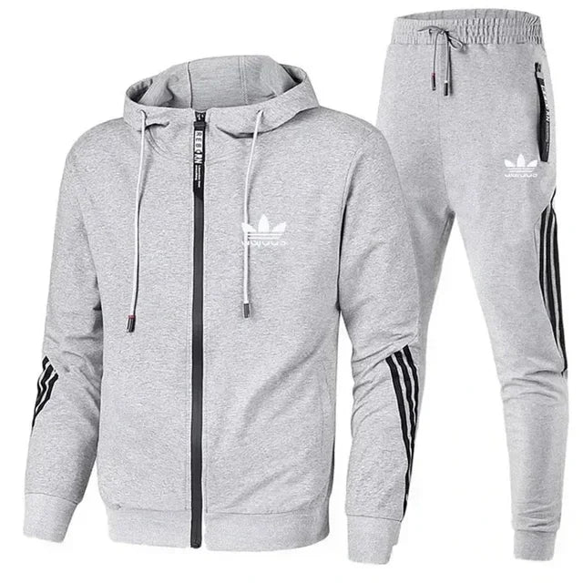 Brand men tracksuit 2 pieces Men's winter jacket casual zipper jackets sportswear pants sweatshirt sports suit clothing sets