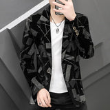 New Corduroy Suit for Men Young Slim Small Suit Formal Single West Jacket Outside Spring and Autumn Comfortable Formal Coat Men