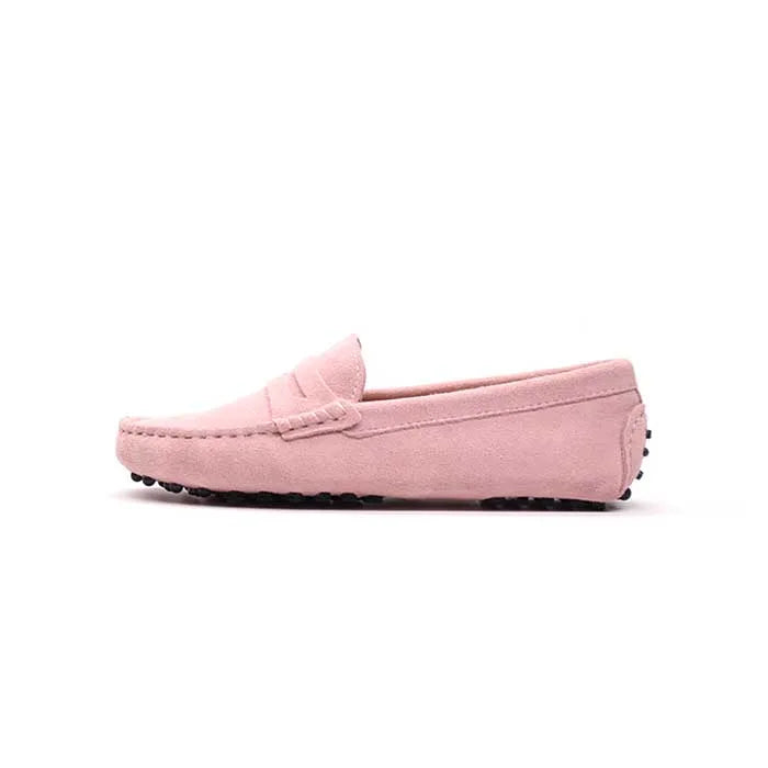 UAAQV Shoes Women Genuine Leather Spring Flat Shoes Casual Loafers Slip On Women's Flats Shoes Moccasins Lady Driving Shoes