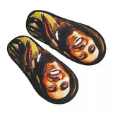 Custom Jamaica Singer Reggae Rock Bob Marley Comfort Scuff Memory Foam Slippers Women Hotel House Shoes