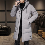 New Fashion High Quality Long Cotton-padded Coat Warm Simple Solid Color Thin Look High Trend All Quality Fabric Comfortable