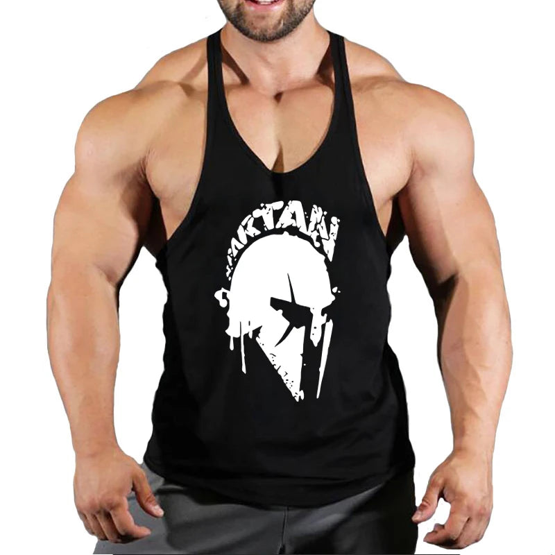 New Bodybuilding Brand Jogger Gym Singlet Training Bodybuilding Tank Top Vest Shirt Sleeveless Fitness Cotton Shirt For Men