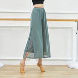 Modern Dance Pants For Women Mesh Nylon Loose Wide Leg Dancing Trousers Chinese Classical Dance Daily Ladies Yoga Pants