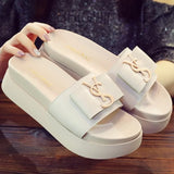 Slippers Summer Shoes Women Platform Design Slides Fashion Letters Ladies Shoes Casual Slipper Outside Non-slip Slippers Sandals