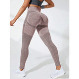 Women Seamless Leggings High Waist Fitness Leggings High Elastic Knitting Fashion Sports Pants Gym Running Yoga Butt Lift Tights