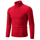 Winter High Neck Thick Warm Sweater Men Turtleneck Brand Mens Sweaters Slim Fit Pullover Men Knitwear Male Double Collar