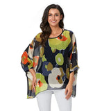 Blouse Plus Size New Batwing Casual Summer Blouse Women Boho Chiffon Shirt Top Shirt Women