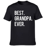 Best Grandpa Ever Letter Print Men's T Shirt Graphic Tees Men Round Neck Short Sleeve Summer Tees Male Casual Harajuku Clothing